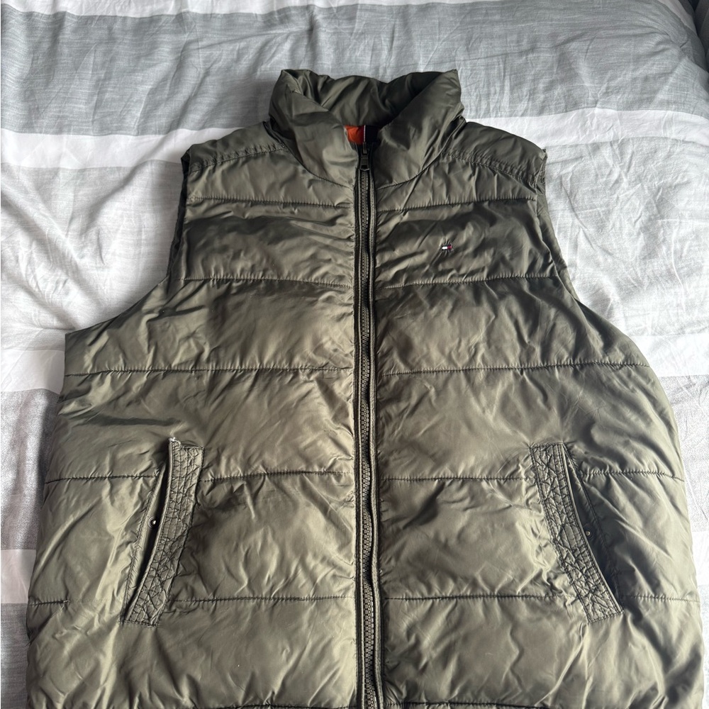 Olive Green Puffer Vest